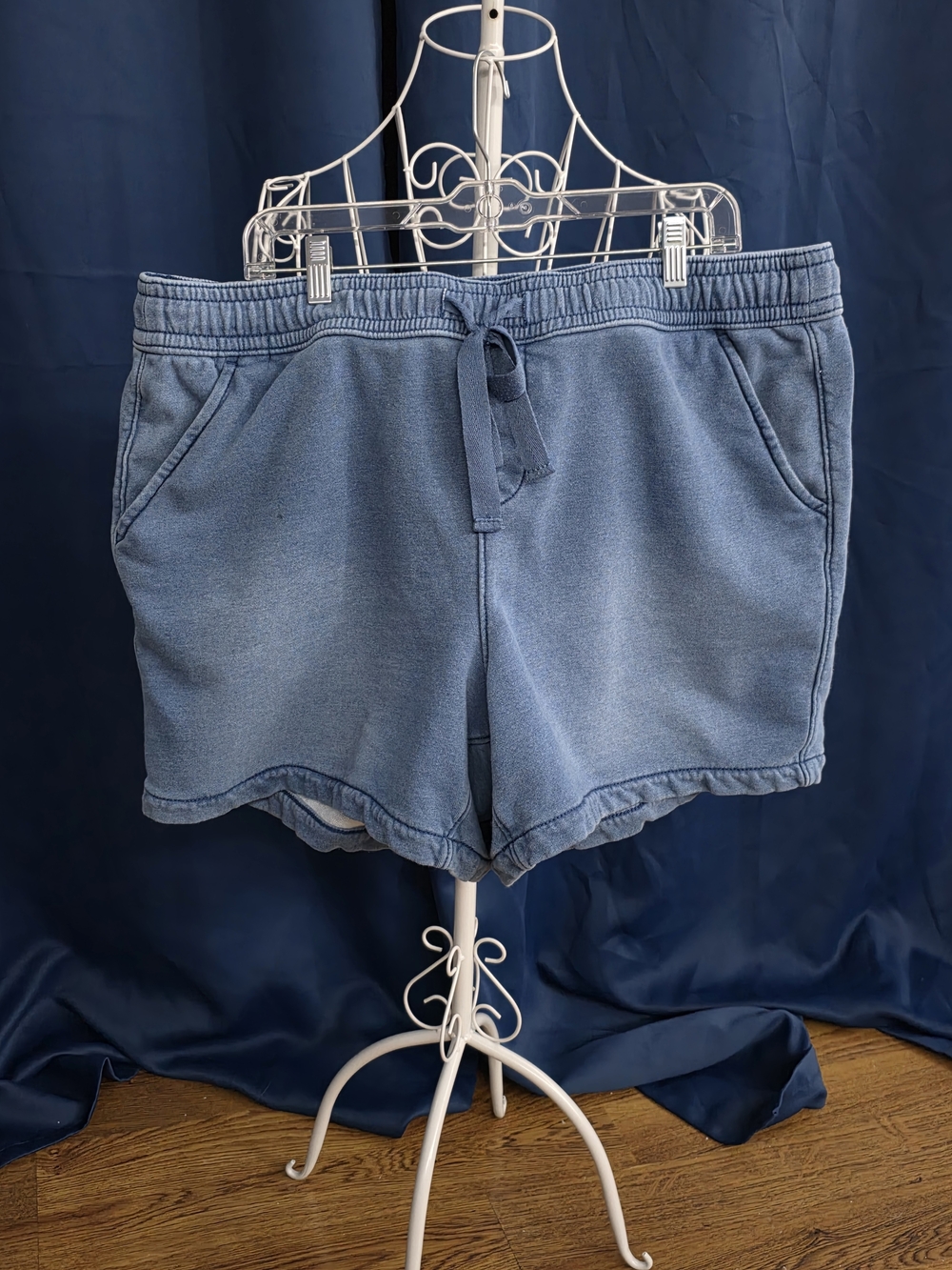 Casual Women's Blue Drawstring Shorts 18